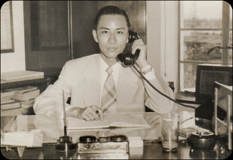  Chung Wai Ming at his office at Radio Hong Kong
