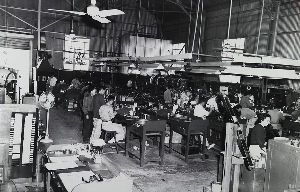 1950年代的電機工場。