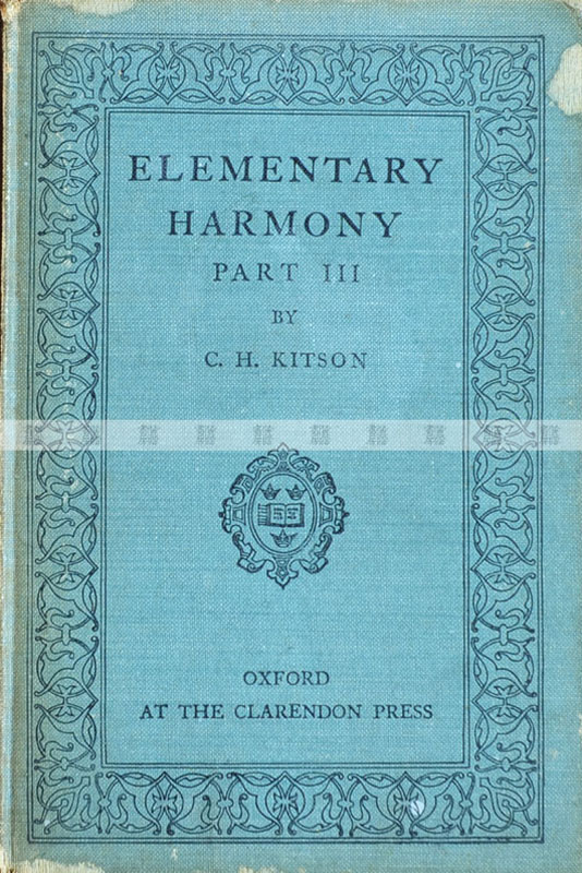 Elementary Harmony Part III 黃湛森自學參考書，1937年重印版